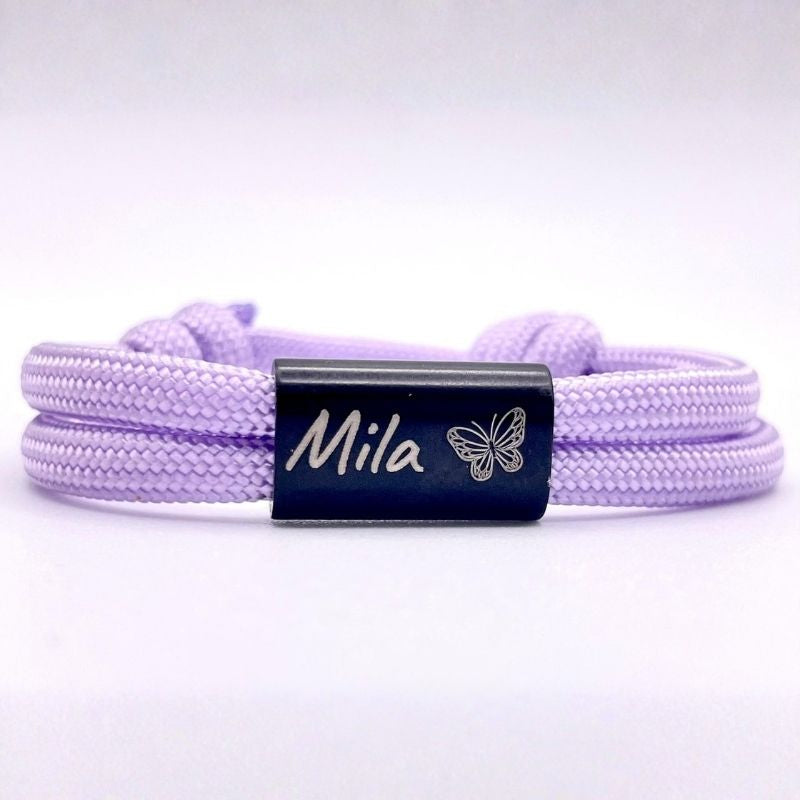 4mm Double Strap - SOS Bracelet with Personal Engraving