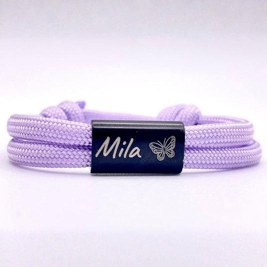4mm Double Strap - SOS Bracelet with Personal Engraving