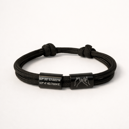 4mm-Double Band - mit persönlicher Gravur Freunde